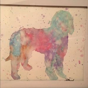 Labradoodle Watercolor Painting